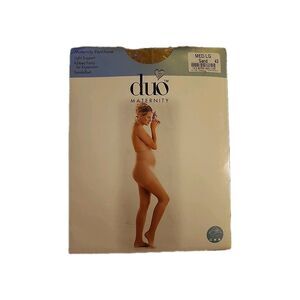 New duo® Maternity Pantyhose Sand 877 MED/LG Pregnancy Mother Sandalfoot Hose